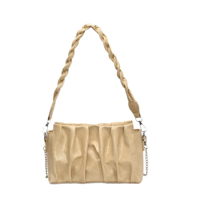 Women's Bag Fashion Pleated Armpit Bag Versatile New Shoulder Bag Messenger Bag