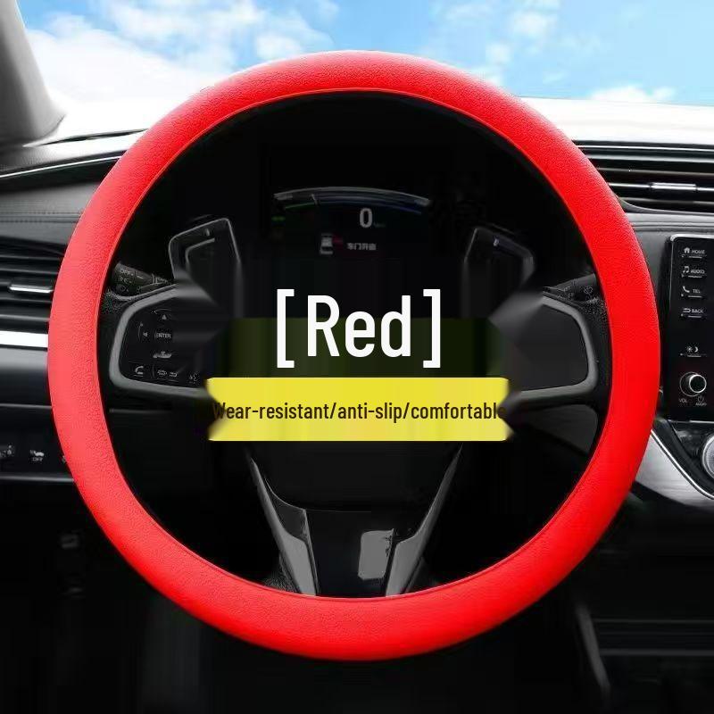 Universal Non-slip Silicone Steering Wheel Cover, Ultra-thin Soft Grip for All Seasons