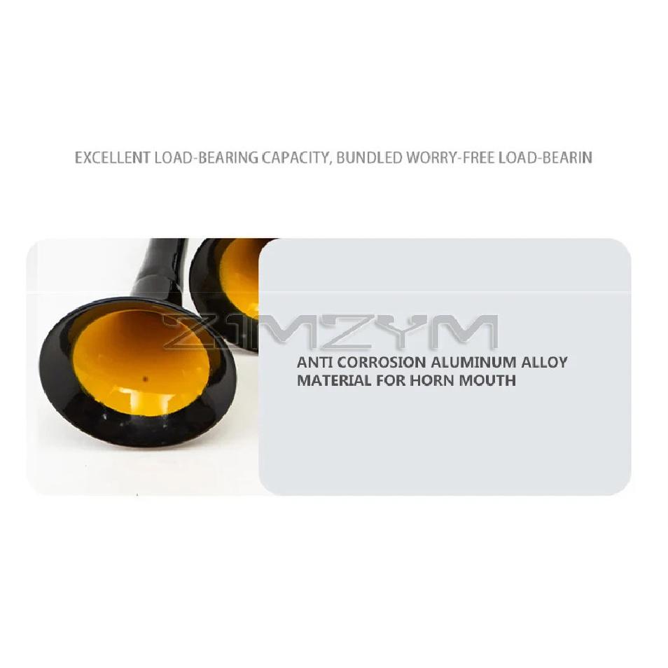 Car Music Horn Six Tube Thirty-Six Tone Truck Train Electronic Control Metal Tube Music Air Horn With Button Cars Accessories