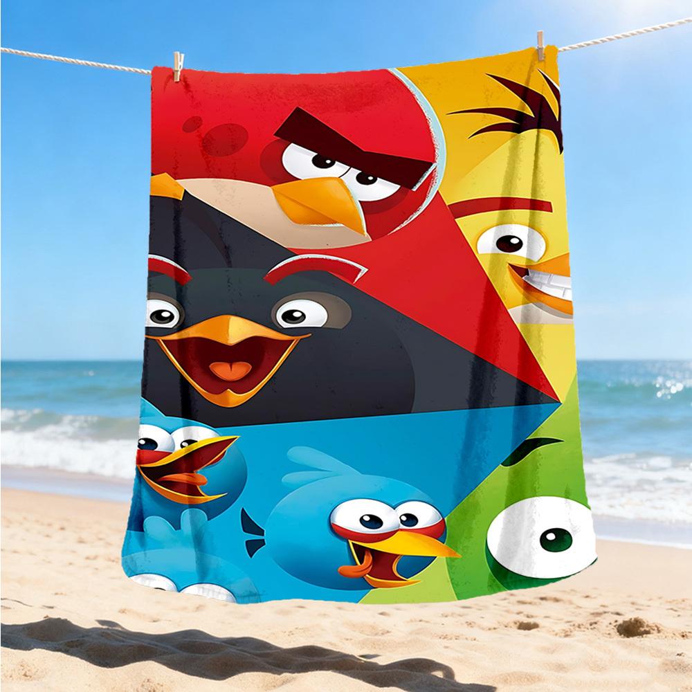 1pc Angry Birds Outdoor Soft Blanket Ultra Plush, Warm, Versatile, and Easy Care for Camping, and
