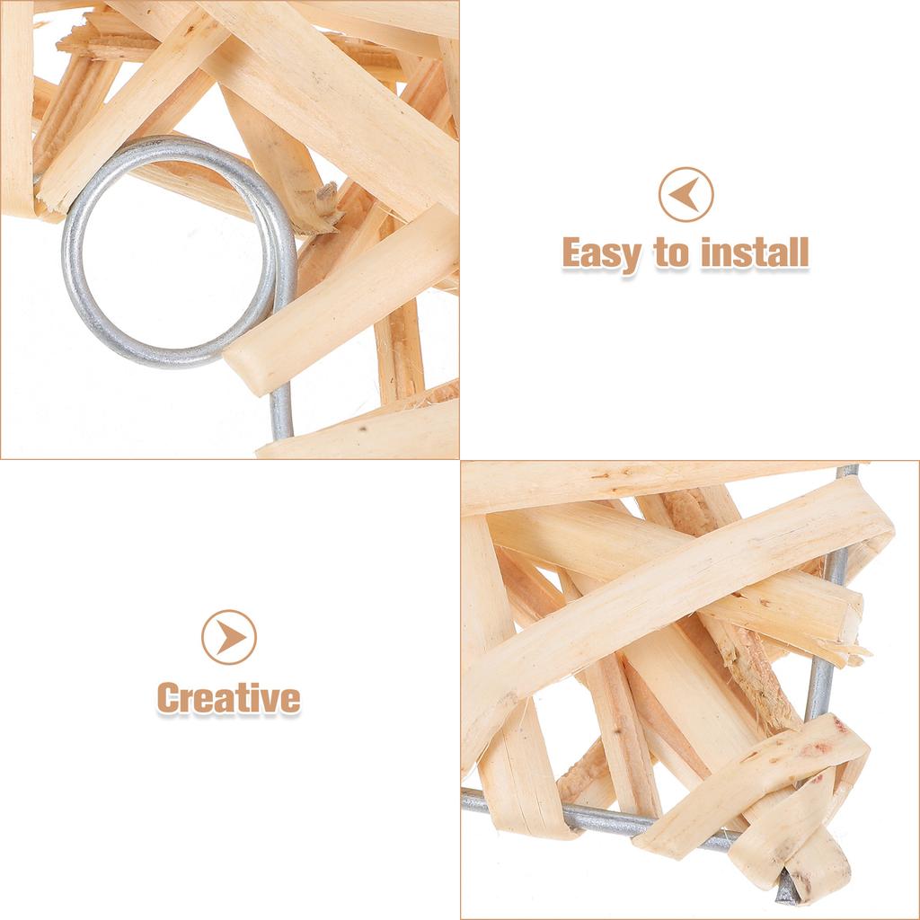 4 Stück Weidenflechtanhänger in Herzform 15 cm Rattan Hängedekor für Valentinstag Hochzeitsfeier Festival Schaufensterdekoration