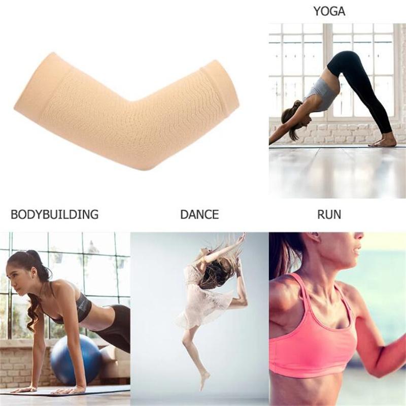 Siqishli qo'l manjetlari Yoga Sport Elastik qo'l shakllantiruvchi Yaxshi nafas oladigan Tirsak tayanchi Sovutuvchi manjet