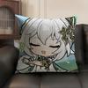 Nahida Cute Genshin Impact Cushion Cover Natural Linen Organic Fabric DoubleSided Printing Sofa Home Decor Gift Pillow Case