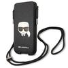 Karl Lagerfeld Torebka Klhcp12Mophkhk6,1 Czarny/Black Hardcase Saffiano Ikonik Karl`s Head