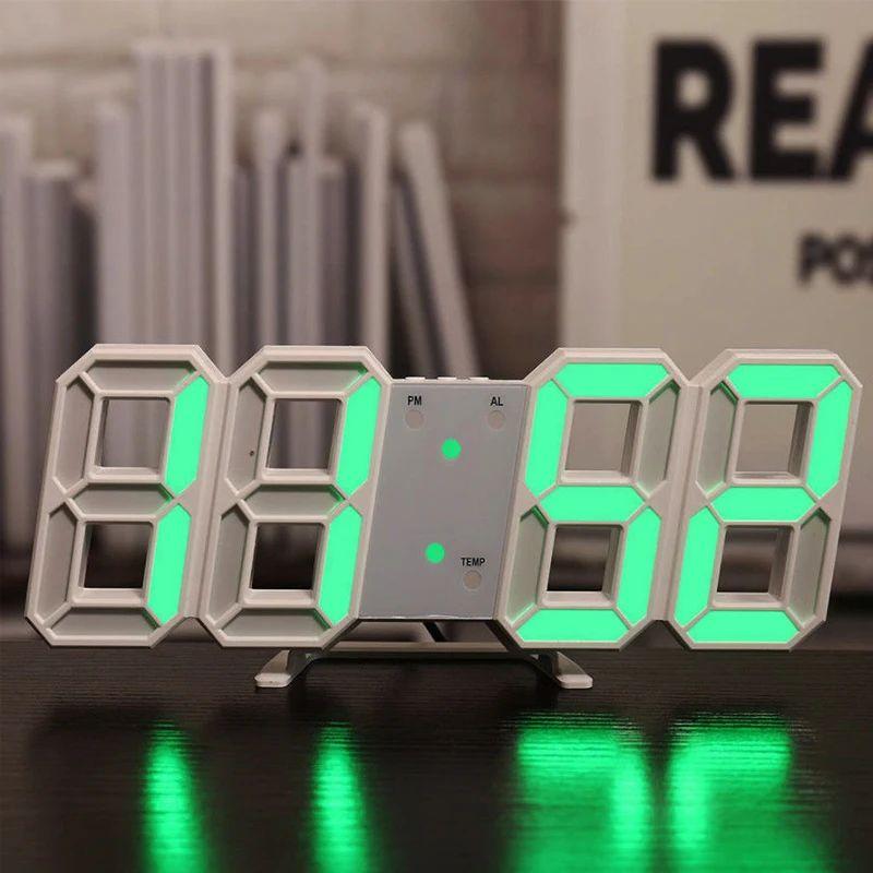 Multi-function Simple Fashion Electronic Clock Luminous Digital Clock Voice-activated Silent Alarm Clock Creative Desktop Clock