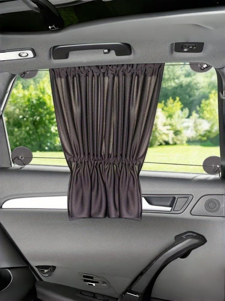 

General-purpose car side window sunshade with powerful suction cups - light-blocking privacy protection curtain чёрный