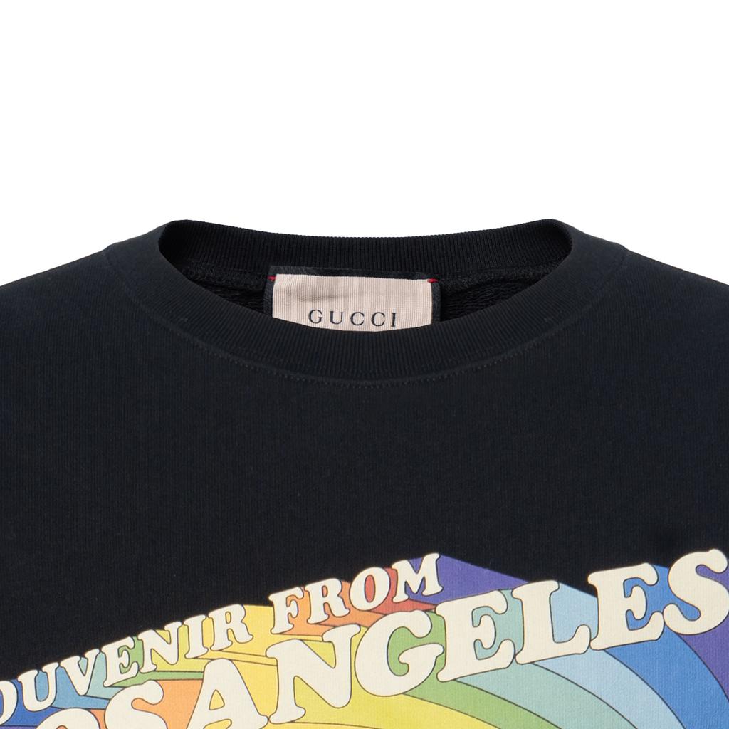 Gucci Stars Print Cotton Jersey Sweatshirt 'Black' Men's 626990-XJEIN-1082