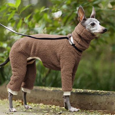 Moda Topraklar Greyhound Doberman Ceket Pet Kış Polar Balıkçı Yaka Yelek Ceket Whippet Gree Köpek Jumper Kış Sıcak Köpek Giysileri