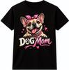 Dog Mom French Bulldog T-Shirt Cute Pet Lover Heart Design Graphic Tee