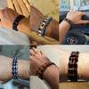 Punk Pulseiras e Braceletes Laranja de Bicicleta para Homem Preto Corrente de Motocicleta Pulseira Homem Mulher Aço Inoxidável Joias de Pulso Biker