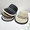 New Cap Hat Women's Summer Thin Hat Breathable Cute Resort Equestrian Hat Beach Sun Straw Hat