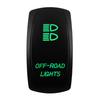 Boat Car Rocker Switch 12V/24V Waterproof Green Led SPST DPDT 20A for ARB/CARLING/NARVA/4x4 Pickup Truck JCB Machine Relays 5
