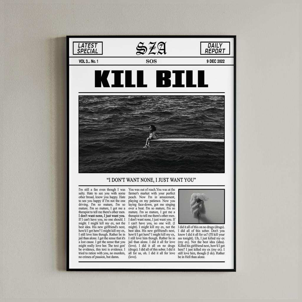 Black and White Lana Del Rey Newspaper Poster Aesthetics Girl Singer Rapper Canvas Painting Print Wall Art Mural Home Room Decor