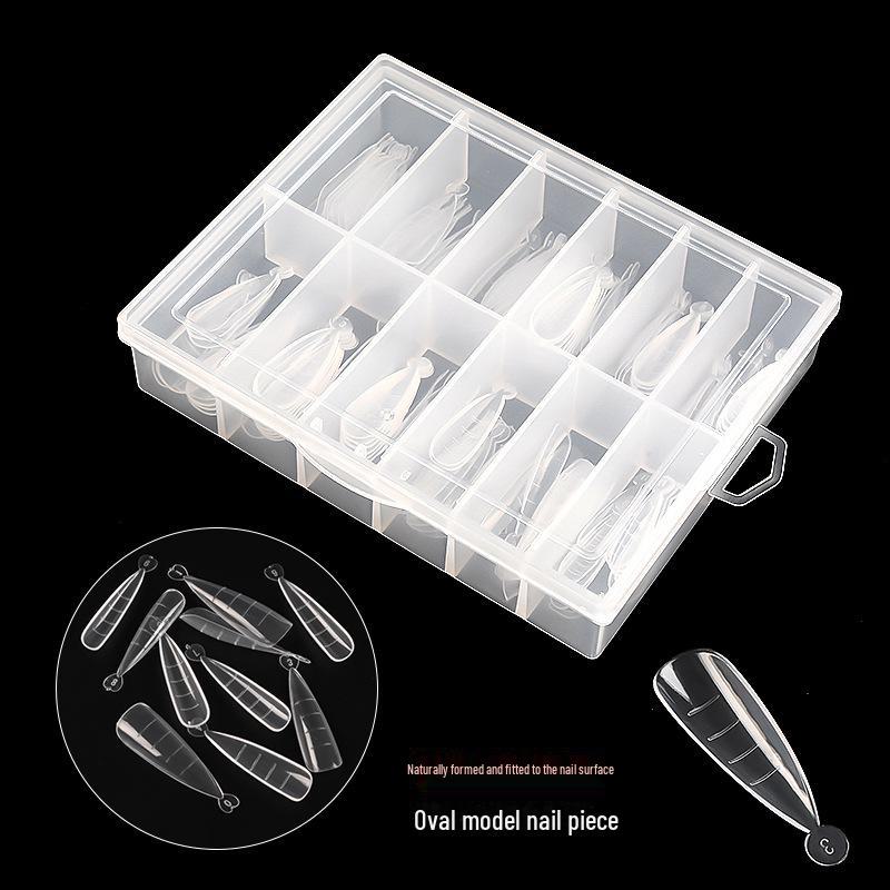 120-Piece Reusable Nail Extension Kit: Glue, Mold & Crystal Nail Pieces