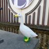 18cm Large White Goose Garden Decor Unique Outdoor Garden Landscape Animal Statue for Housewarming Gift Creative Ornaments