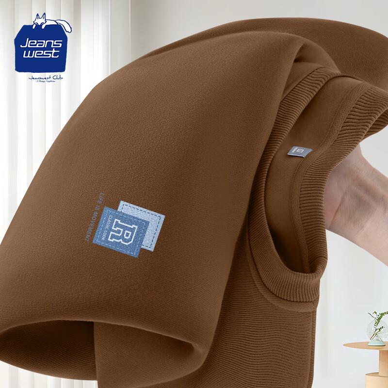 

JEANSWEST CLUB Мужская футболка с длинным рукавом на флисовой подкладке 4XL