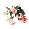 5 Bundles Artificial Flowers Realistic Fade Resistant Faux Silk Flower Bouquet for Vase Home Kitchen Table Decor Wedding Party Centerpiece