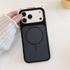 Dual-Color Liquid Silicone Magnetic Ring Case for iPhone 17 Pro Max - Skin-Feel Finish