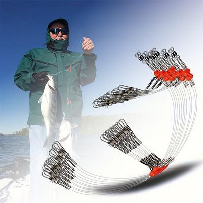 6PCS Lure Leader Line Anti-Bite Nylon Wire High-Strength Fishing Gear For Baits And Hooks Fishing Accessories