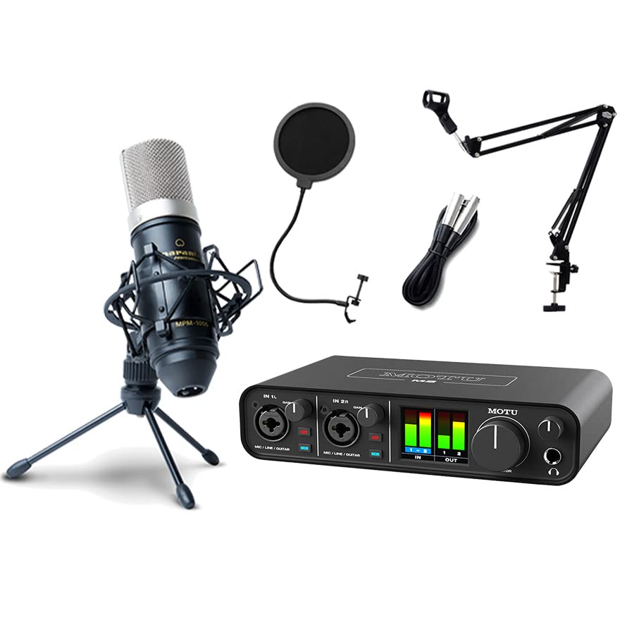 

MOTU M2 Marantz Distribution Recording Set Condenser Microphone Mark of the Unicorn + MPM-1000J