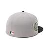 59FIFTY Cap 14561996 NER35C4087 LA Gray ONSPOTZ Exclusive SIDE PATCH 2Tone MLB Los Angeles Dodgers MLB 5950 New Era Deep Fit Outing UV Protection