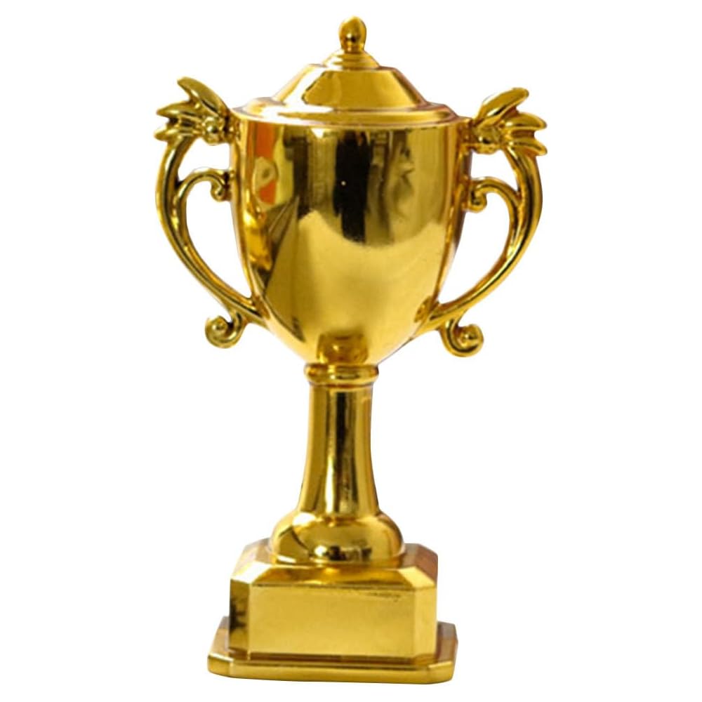 Cabilock Mini Trophy Plastic Small Award 3.35x1.97x1.97 Inches Dollhouse Accessory