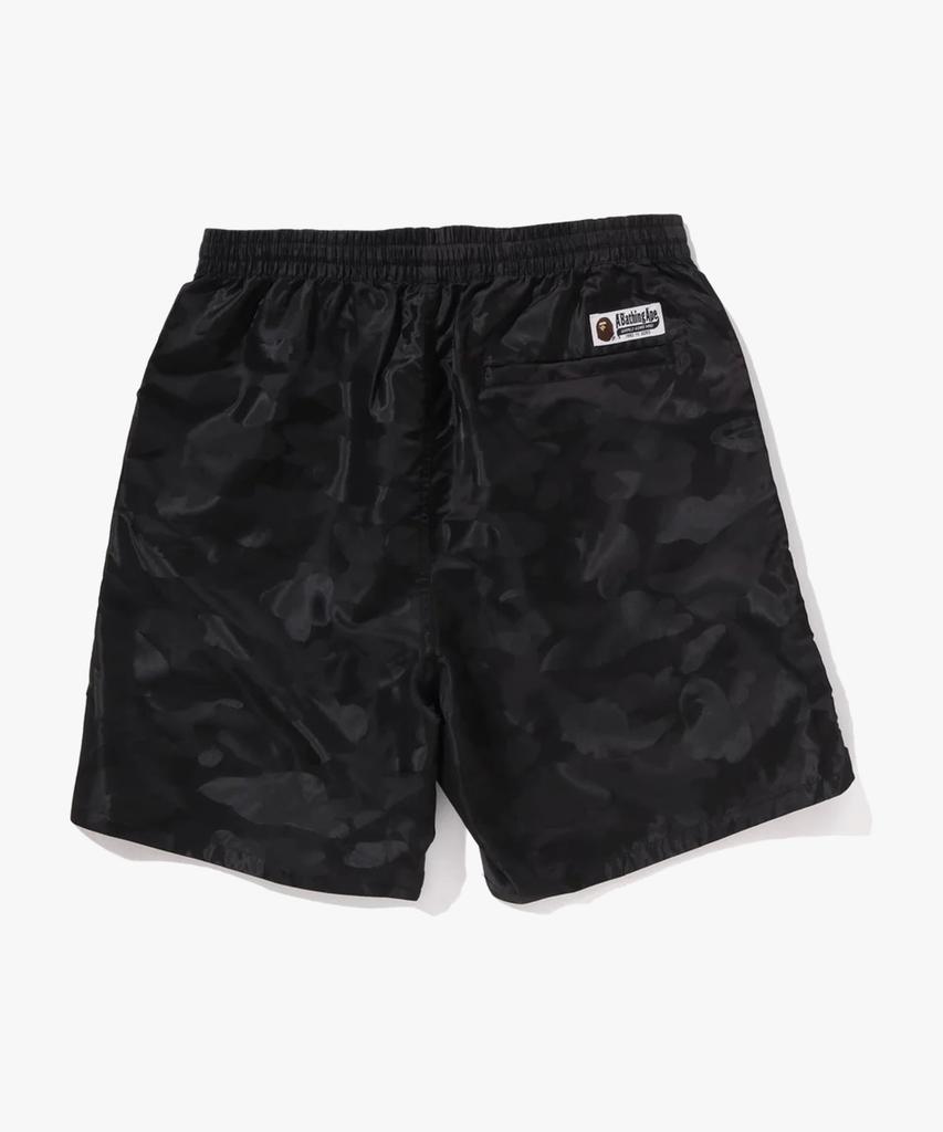 Beipeu Solid Camo Bathing Ape Logo Shorts (M) Black