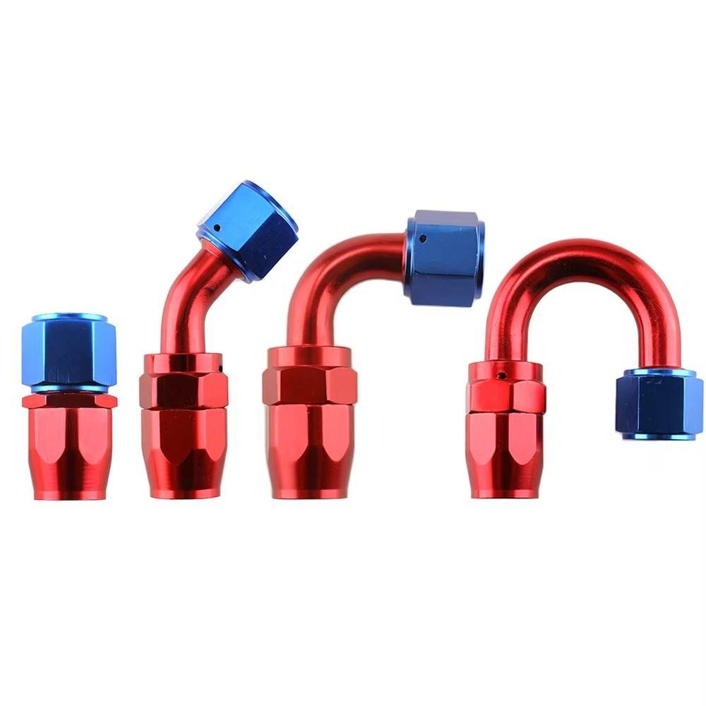 AN4/AN6/AN8/AN10 Oil Line Connector Aluminum Alloy Oil Hose End Adaptor Braided Fitting
