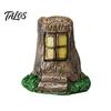 Small Animal Statues Mini Simulation Owl Resin Figurine, Lifelike Feather Texture Statue, Weather-Resistant Micro Fairy Garden Accessories Landscape