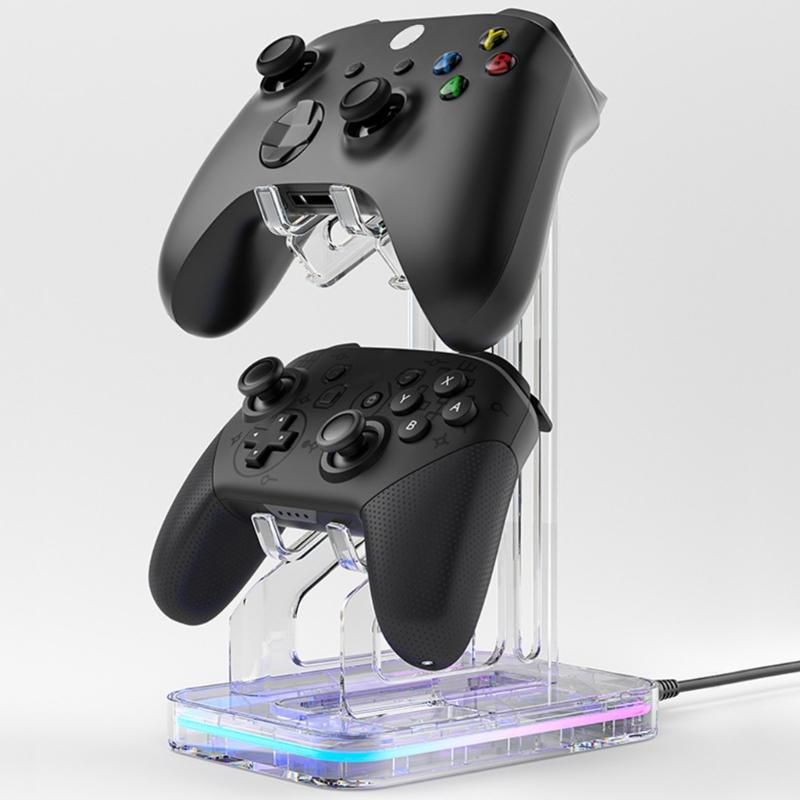 Universal Gamepad Controller Bracket Headphone Stand Hanger Storage Rack Compatible for Game Handle Base Support Holder