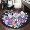 1pc Anime Cartoon Design Round Carpet - Office Chair Mat, Non-Slip Rug for Home Decor, Living Room