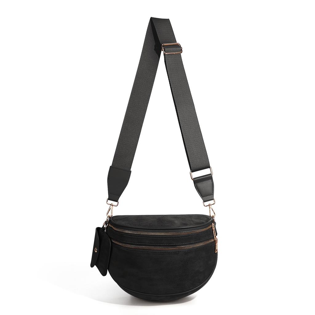 Women Adjustable Strap Crossbody Bag Vintage Shell Waist Bag Casual Daily Shoulder Purse