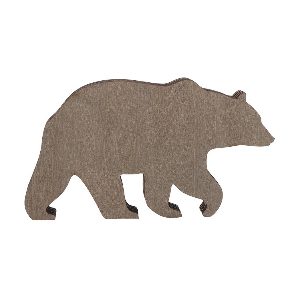 with Light Forest Animal Wood Crafts 3D Luminous Wooden Animal Ornament Wood Animal Craft Home