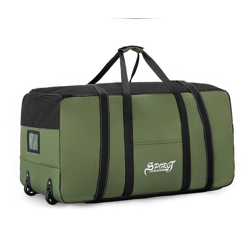 OEING Extra Large Foldable Wheeled Travel Duffle Bag