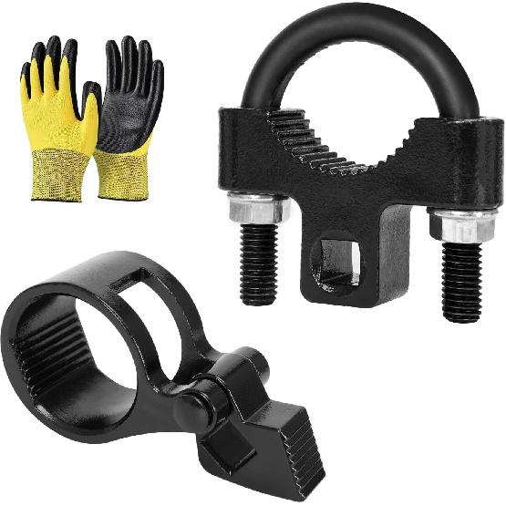 Набор инструментов для снятия внутренней рулевой тяги, Универсальный U-образный ключ для снятия внутренней рулевой тяги 3/8 дюйма и Шестигранный ключ для снятия наконечника рулевой тяги 27-44 мм с приводом 1/2 дюйма для большинства автомобилей