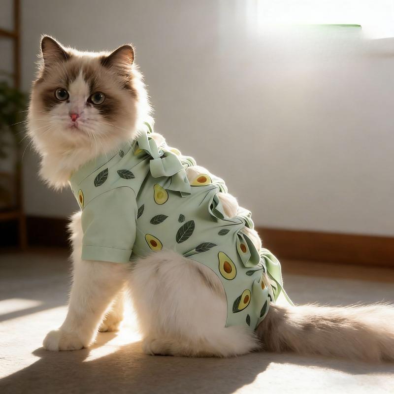 Cat Spaying Surgical Suit, Breathable Pure Cotton Clothes, Weaning Suit, Male Cat Protection Suit, Post-surgery Pet Care