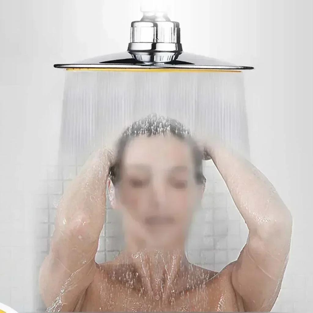 High Pressure Large Round Big Rainfall Sprayer 6 Inch Dual Use Hand Held/Top Shower Head Adjustable Degree