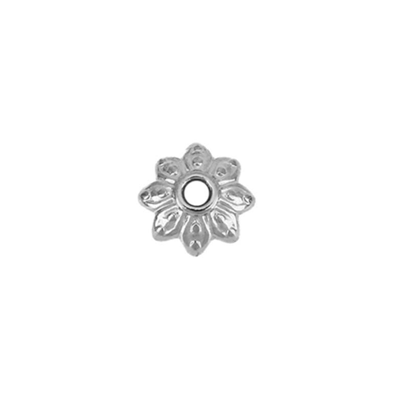 10pcs Stainless Steel Beads Caps Covers Earrings Making PVD Never Fade 6 8 Mm End Spacer Beads For DIY Necklace Jewelry Findings