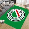 Legia Warsaw FC Home Sofa Decoration for Living Room & Bedroom, Non‑Slip Play Flannel Floor Mat for Game Room