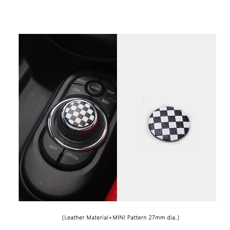 Car Central Control Multimedia Button Cover Trim Knob Sticker For MINI Cooper F55 F56 F57 Countryman Clubman Styling Accessories s3