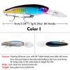 PRO BEROS 9cm/7.28g Minnow Hard Plastic Bionic Fishing Lure - Model DXM006