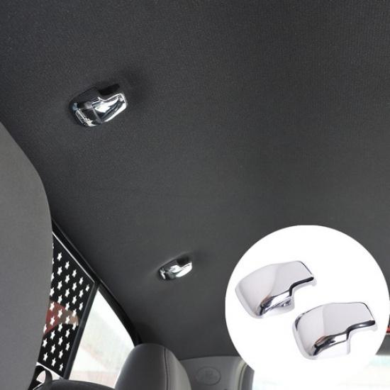 ABS Sliver Rear Ceiling Roof Hook Cover Trim For Toyota Tacoma 16-