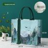 Eco-Friendly 3D Canvas Tote Bag with Zipper and Custom Logo Printing