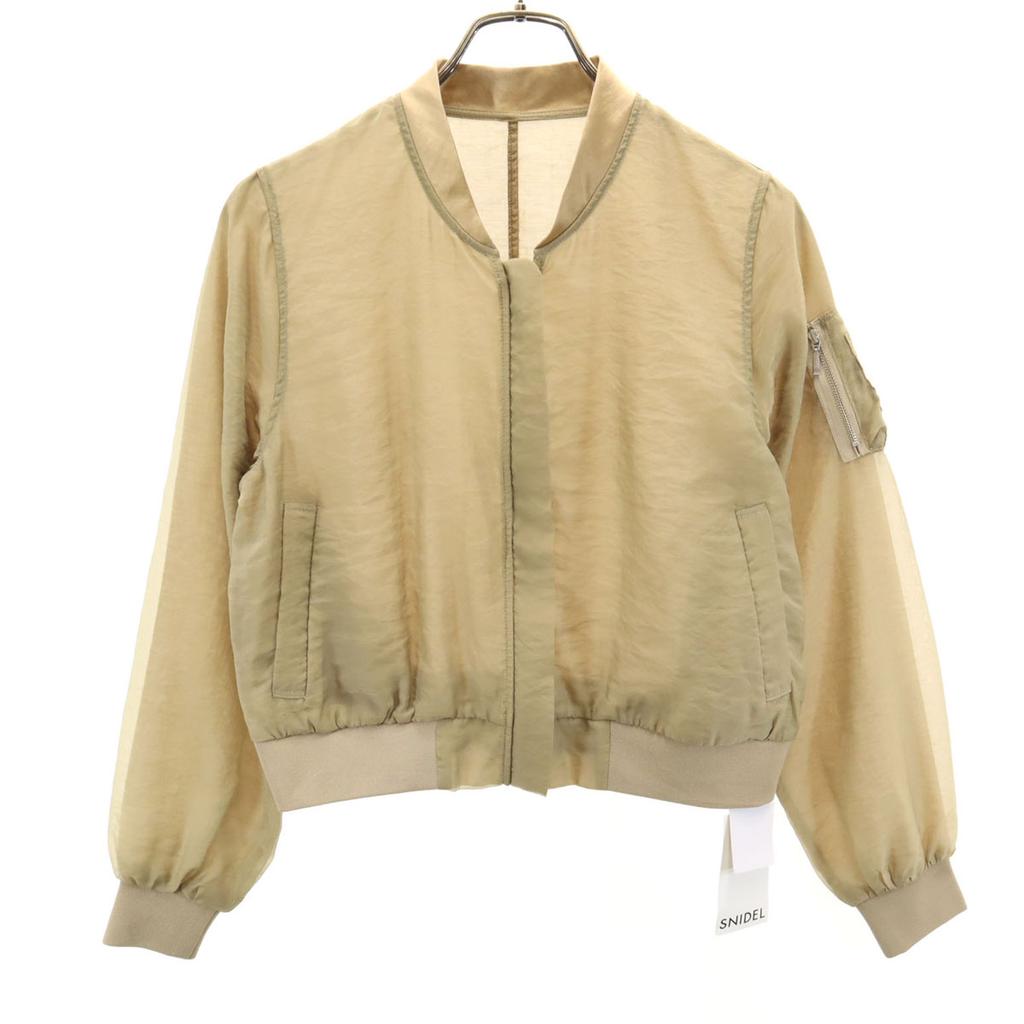 unused SNIDEL Long sleeve Sheer Blouson F beige Jacket Women Used