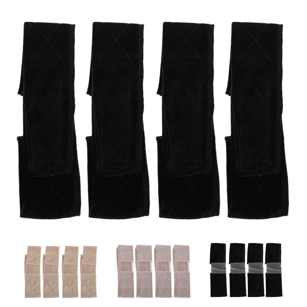 4 Pcs Wig Grip Band Elastic Flexible Non Slip Velvet Lace Wig Grip Headband for Women