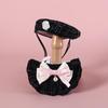 1/2Pcs Elegant Pet Princess Style Beret Bib Pearl Bow Clothing Accessories For Cats And Small Dogs Pet Clothing Accessories