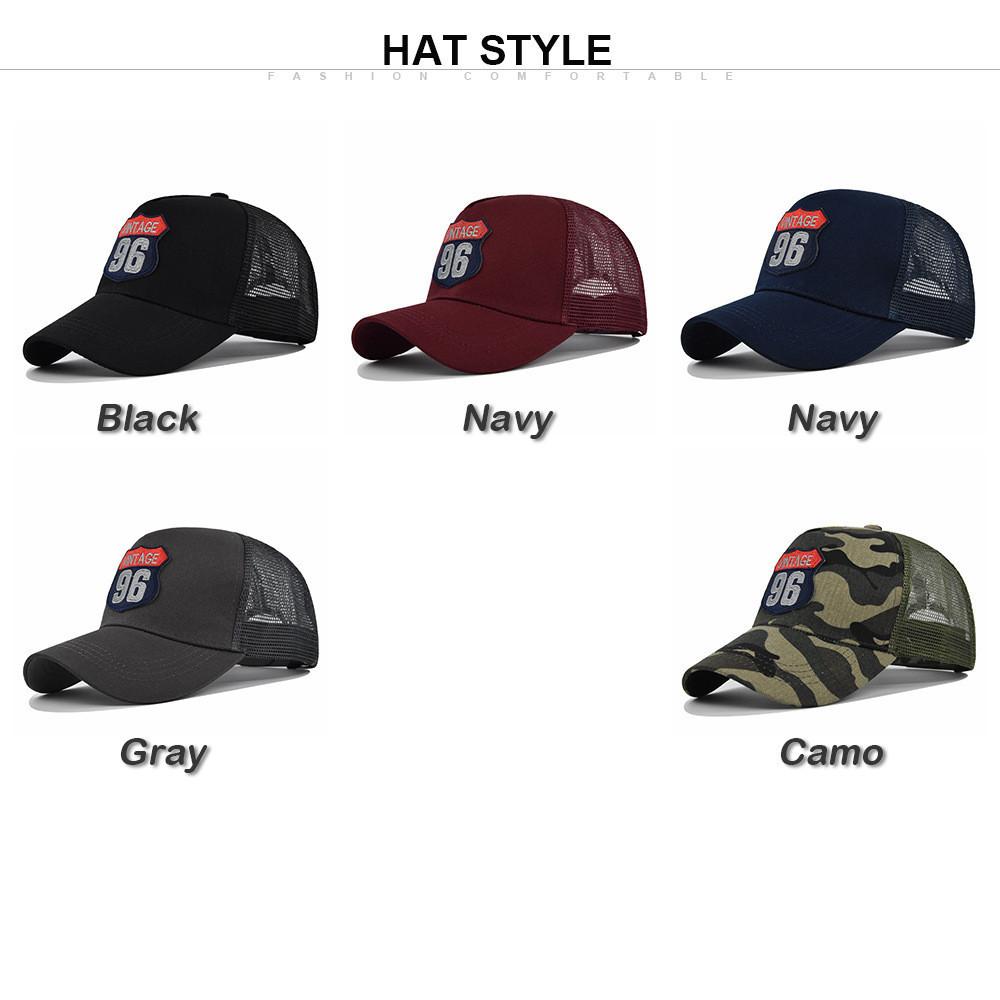 Cap Cartoon Baseball Embroidered Adjustable Duck Tongue Hat Breathable Mesh Cap