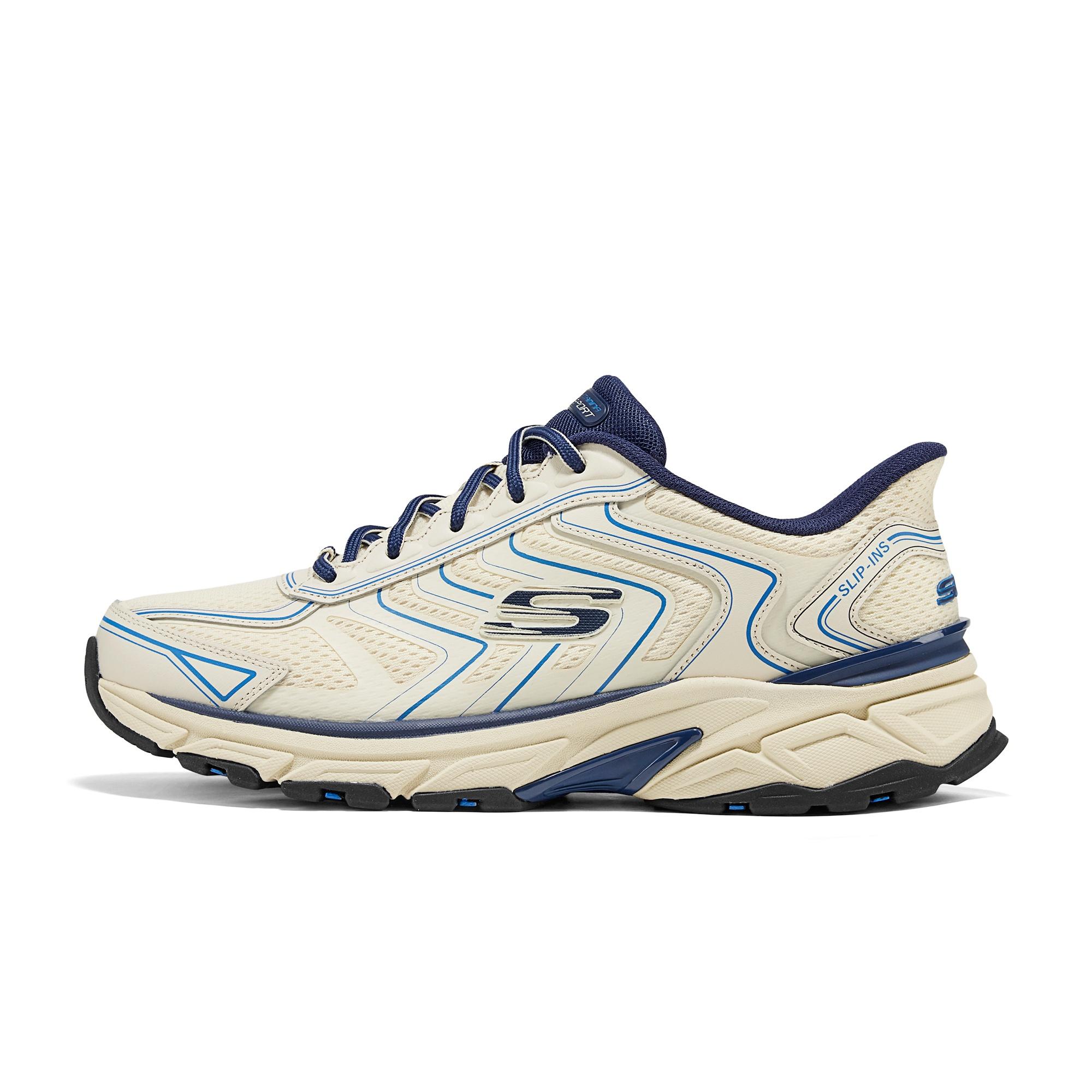 Skechers Stamina Beige Blue Ivory Men s 233150-NTBL EU 43