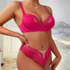 New lace underwear women's sexy small breasts show big gathering underwear adjusted upper support large size bra