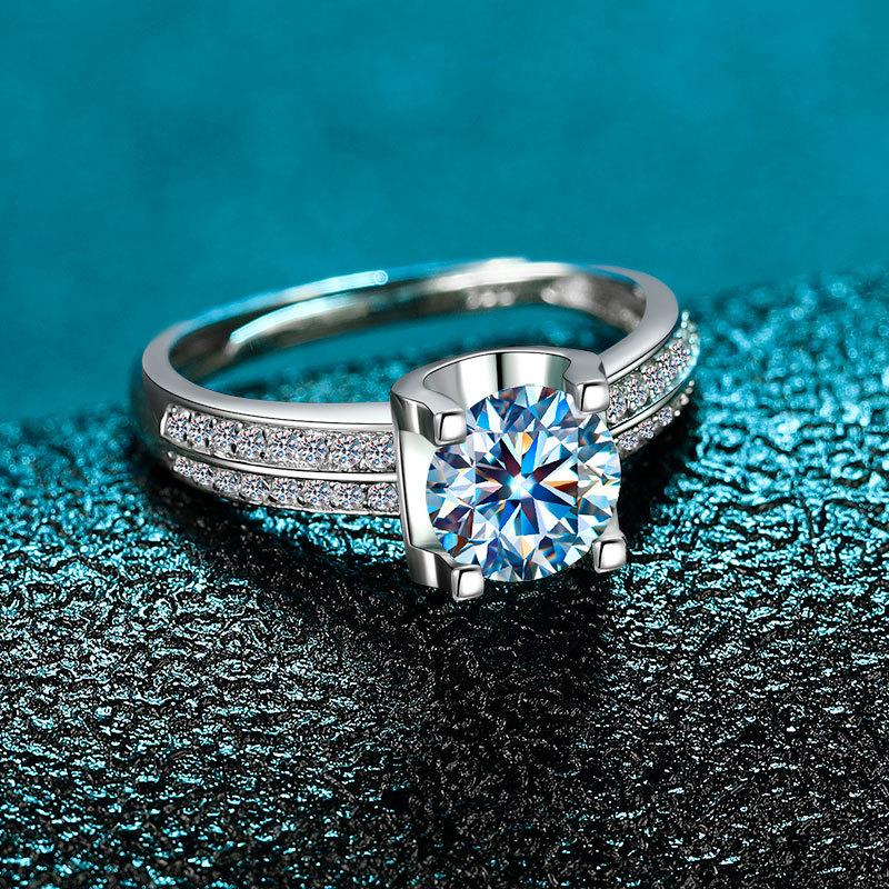 

Кольцо S925 Silver Classic Bullhead Ring, женское, трендовое, индивидуальное, предложение, кольцо с четырьмя когтями и бриллиантами, маленькое, с двумя рядами, открытое кольцо на талию opening adjustable